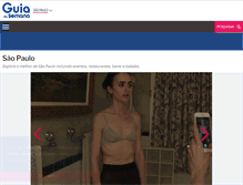 Tablet Screenshot of guiadasemana.com.br